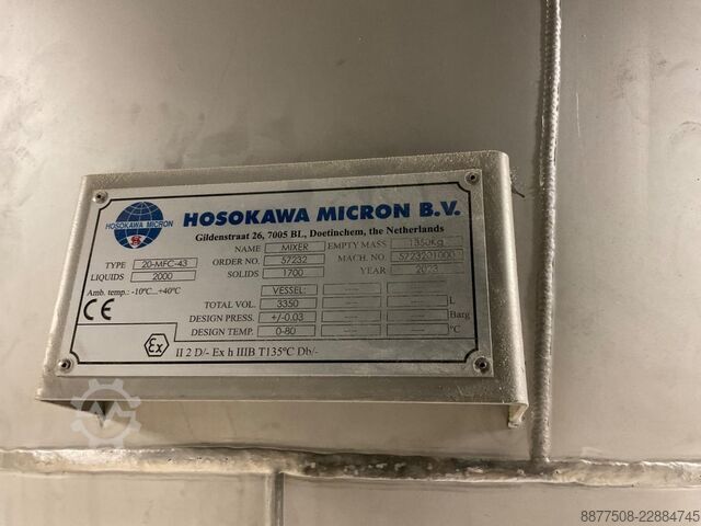 Misch-, Sieb- und Förderanlage Hosokawa Micron 20-MFC-43