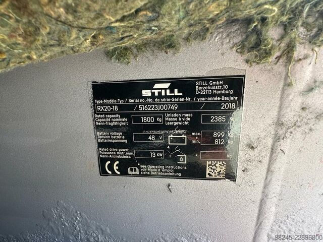 VS-22885 Elektrisk gaffeltruck Still RX20-18 STILL RX20-18