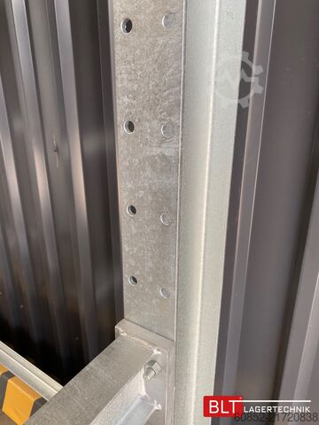 Konsolihylly ca. 4,16 lfm. Kragarmregal H: 416 cm T: 137 cm , 500kg/Arm , 4 Lagerebenen