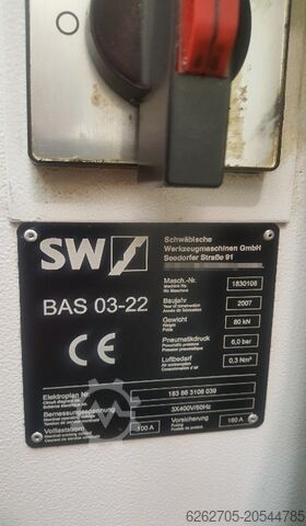Centru vertical de prelucrare SW Schwäbische Werkzeugmaschinen BAS 03-22