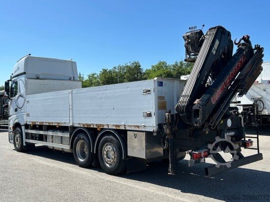 Ladbil med lad MERCEDES-BENZ ACTROS 2545 L 6X2, RETARDER, PRITSCHE, HIAB XS 166 D-4 PRO, E5