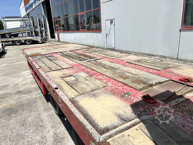 Naczepa niskopodwoziowa t3 3 Achs Tiefladeranhänger mit gerader Ladefläche