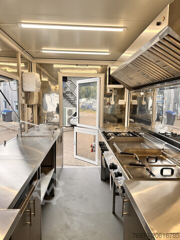 Mobil van penjualan, truk makanan, truk makanan ringan Volkswagen Food Truck, Imbisswagen, Foodtruck Neu