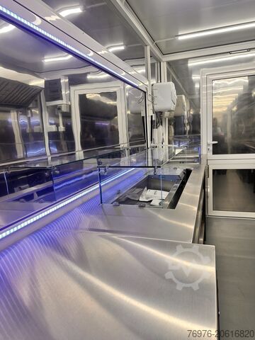 Mobil van penjualan, truk makanan, truk makanan ringan Volkswagen Food Truck, Imbisswagen, Foodtruck Neu