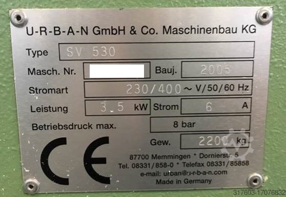 Machine à souder (fabrication de fenêtres) URBAN AKS 6405 + SV 530