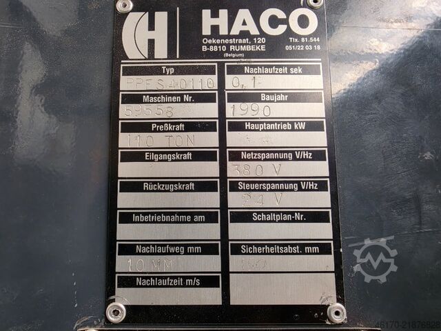 Abkant pres Haco PPES 40110