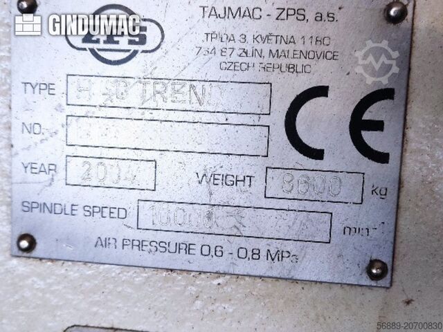 Horizontal Machining Centre TAJMAC-ZPS H40 TREND