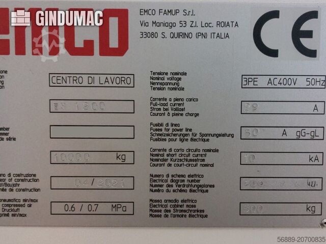 Centre d’usinage vertical EMCO Emcomill EM 1200