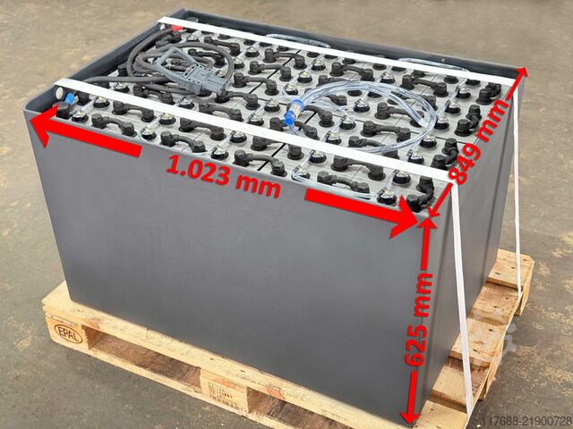 Autoiekrāvēja baterija 80V 5PZS 625Ah - DIN A Linde E25/E30/E35 - Still R60 - RX60 Toyota FBM - Carer Z25 - Caterpillar - Doosan uvm.