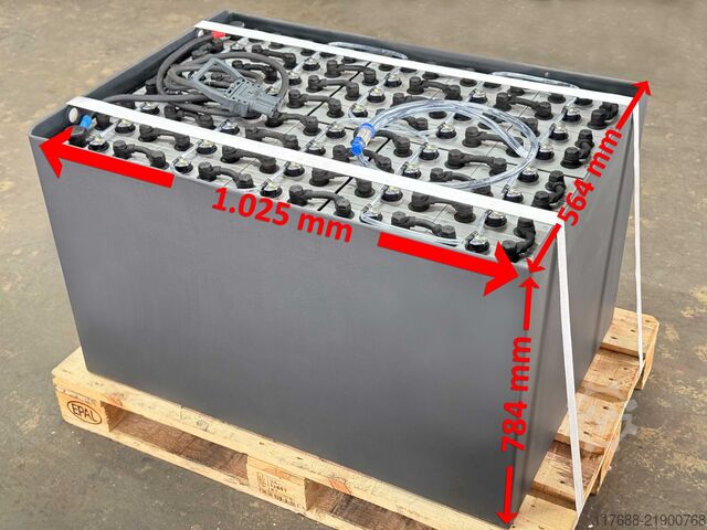 Staplerbatterie Batterie 80V 3PZS 465AH - DIN A Linde K/P - Still MX - R60 - RX60 - Yale Jungheinrich EKX - Toyota 7FBM 8FBM Crown Doosan