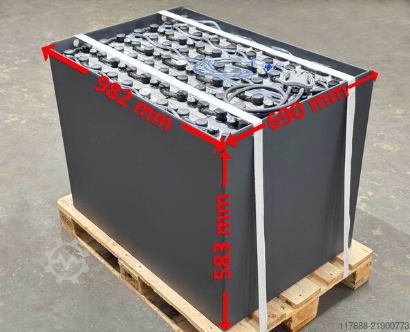 Targoncák akkumulátora 80V 3PZS 375Ah - speciális tartály Toyota FBM20 - Hyster E2.2-35XN Hyster E200XM - Akku Garantie