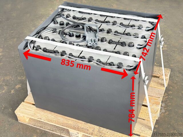 Batterie de chariot élévateur 48V 6PZS 930Ah - DIN A Linde E18 E20 V - Toyota/BT RR Akku - Garantie