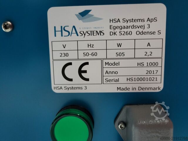 Máquina de impressão HSA systems HS1000 mailtisch mit inkjet