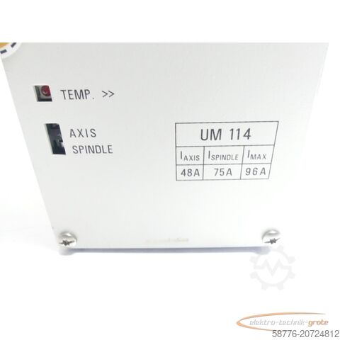 하이덴하인 성분 Heidenhain UM 114 ID 325 005-12 generalüberholt mit 3 Monaten Gewährleistung SN11501009 im Austausch (Exchange)