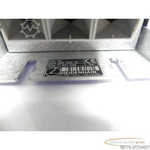 하이덴하인 성분 Heidenhain UM 114 ID 325 005-12 SN11501009 generalüberholt mit 3 Mon. Gewährl.