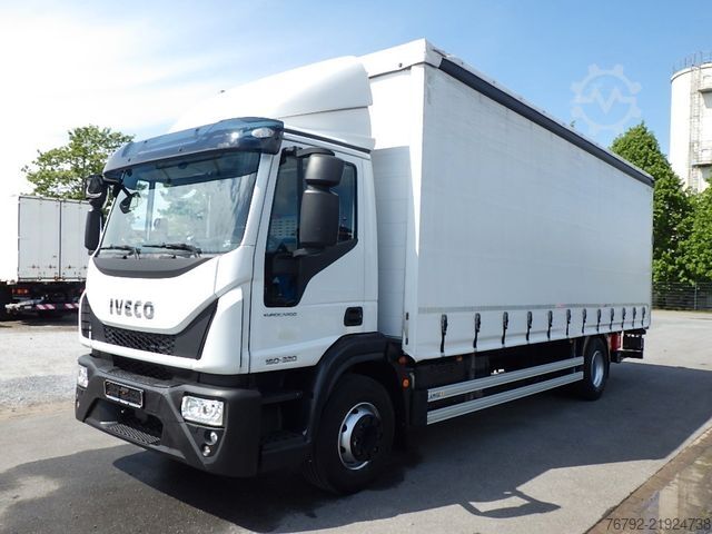 Camión plataforma con toldo IVECO ML 160 E 32 P Pritsche 7,2m/LBW/Edscha/AHK/Klima