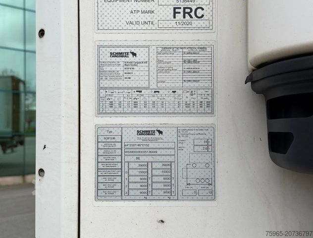 রেফার সেমিট্রেলার SCHMITZ CARGOBULL SCB*S3B CARRIER VECTOR 1550 WITH 5210 ENGINE HOU