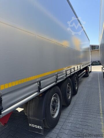 Semirremolque abierto con toldo KöGEL 3-ACHS CURTAINSIDER PLANE NEU, TÜV NEU MIETKAUF MGL.