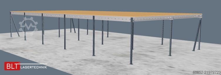 Tároló platform 10x20m Lagerbühne , Belastung : 500kg/qm Unterkante: 3m ,ca. 200qm , Systembühne