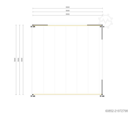 Lagerbühne 5x5m Lagerbühne , Belastung : 500kg/qm Unterkante: 3m ,ca. 25qm , Systembühne