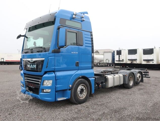 Felépítménycserélő teherautó MAN 26.510 FLLC TGX BDF Intarder Lenkachse XXL