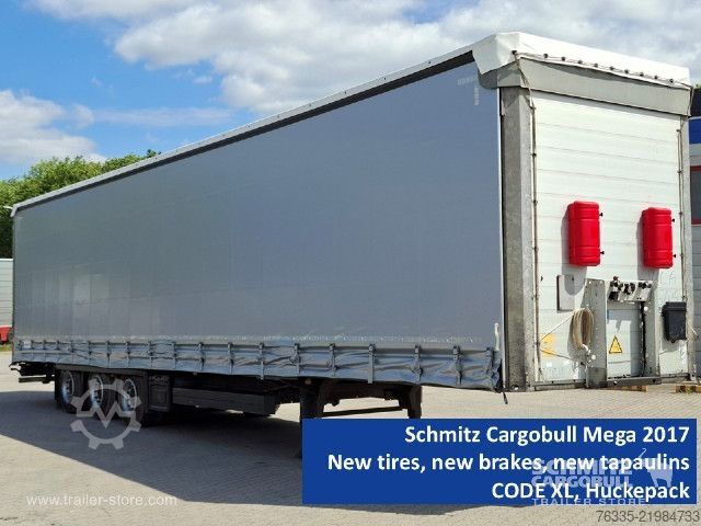 Öppen semitrailer med kapell Schmitz Cargobull Curtainsider Mega