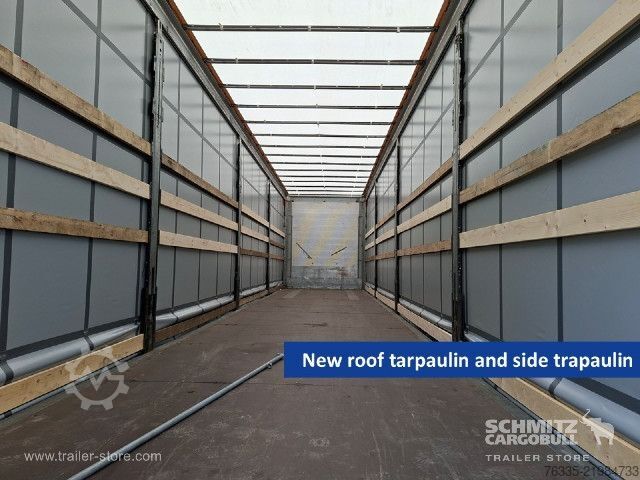 Öppen semitrailer med kapell Schmitz Cargobull Curtainsider Mega