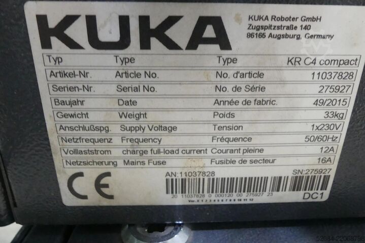 KUKA Industrieroboter + Steuerung KR C4 Kuka KR 10 R 1100 sixx