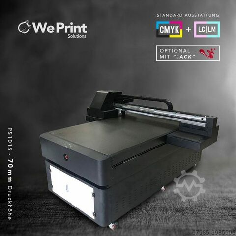 100x150 70mm UV LED printer C M Y K+W+V 