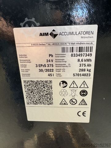 Batería de accionamiento AIM 24V Batterie 375 AH Bj.2022 80%
