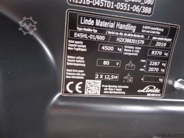 电动四轮叉车 Linde E45HL-01/600