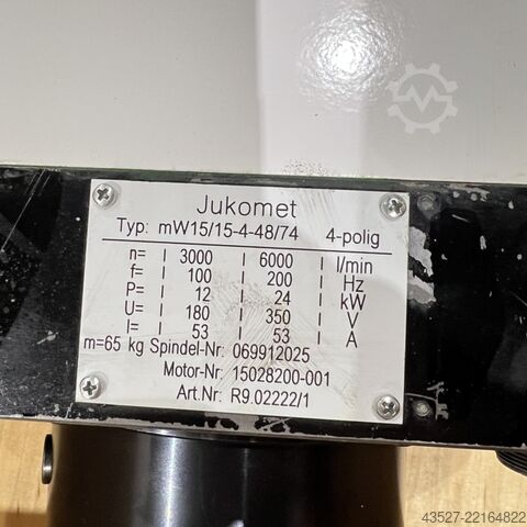 其他 JUNKER / JUKOMET HF-Schleifspindeleinheit mW15