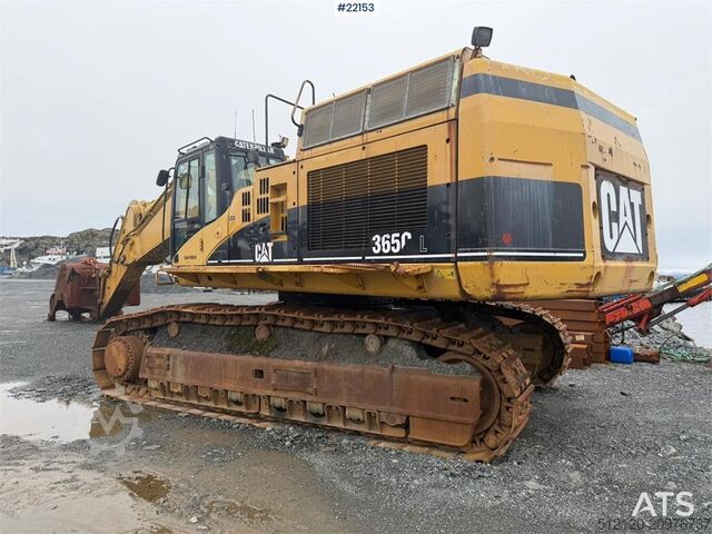 크롤러 굴삭기 CAT 365C excavator with tooth bucket