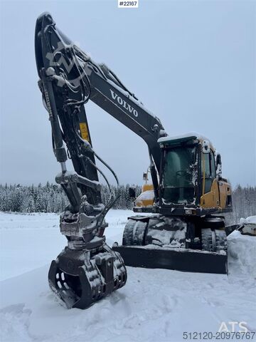 Hjulgrävare Volvo EW160D wheeled excavator with elevating cab and so
