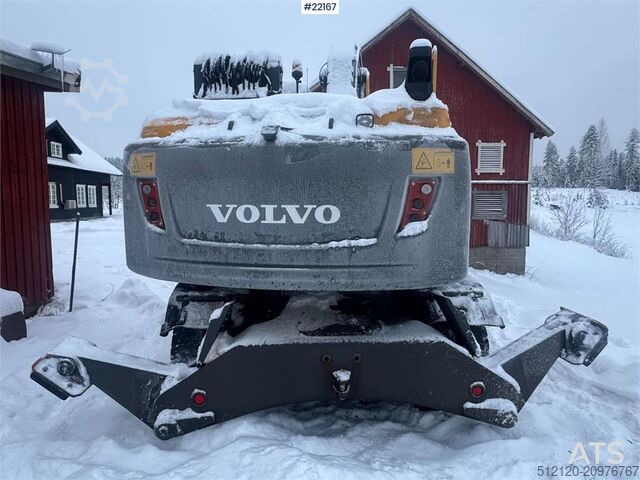 Hjulgrävare Volvo EW160D wheeled excavator with elevating cab and so