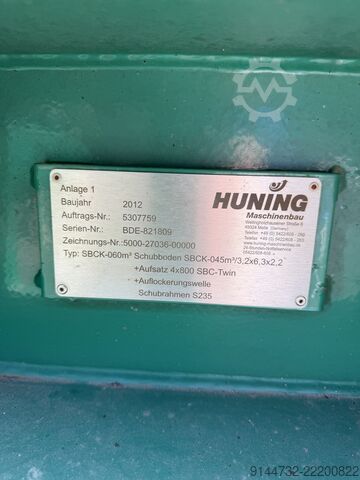 Контейнер з рухомою підлогою Huning SBCK-060 м³ Huning Maschinenbau GmbH SBCK-060 m³ / SBC-Twin