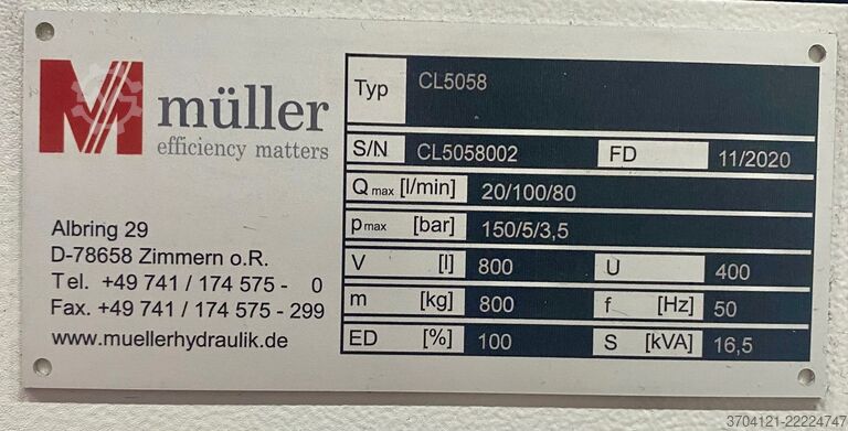 система фильтрации и охлаждения MÜLLER Combiloop CL5-800