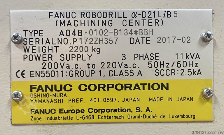Qendër përpunimi vertikale + ndarës DDR FANUC ROBODRILL D21LIB5 + DDR-T