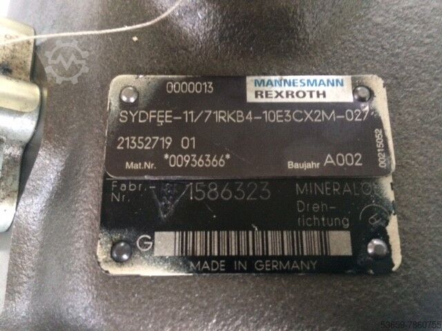 AKP Rexroth Rexroth AKP71 mit Ventil / R900904809, R900936366 / 101 657 66 - überholt