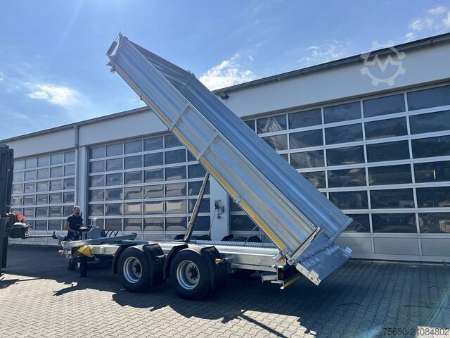 Tipper trailer Möslein TTD 19 B  neuer 19 t Tandemkipper- Tieflader hydraulischer Klappe