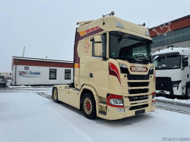 Standard dragbil SCANIA S 500 * STANDKLIMA * RETARDER * 2 X TANK * TOP *