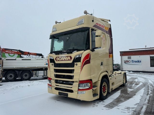 Standard dragbil SCANIA S 500 * STANDKLIMA * RETARDER * 2 X TANK * TOP *