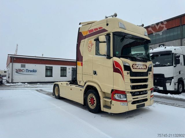 Standard dragbil SCANIA S 500 * STANDKLIMA * RETARDER * 2 X TANK * TOP *