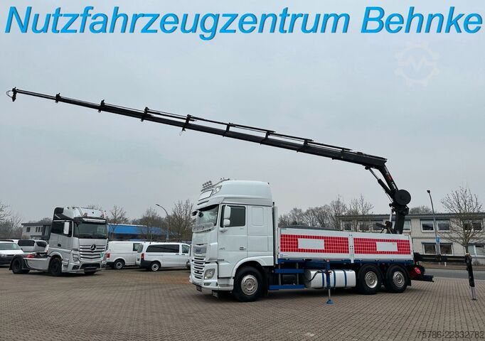 Kuorma-autoon asennettu nosturi DAF XF 510 LL/ Retarder/ Hiab 262 E-8+Funk+5+6 Kreis