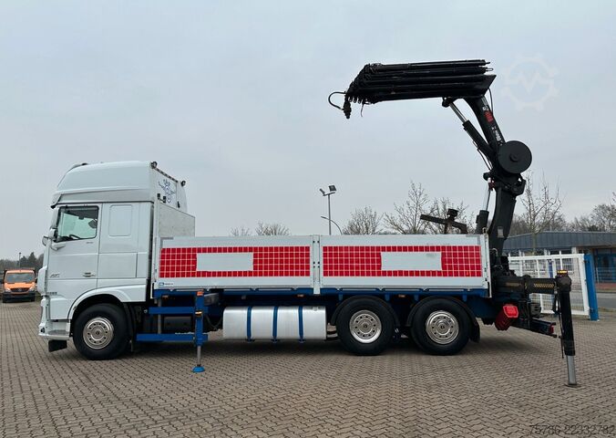 Kuorma-autoon asennettu nosturi DAF XF 510 LL/ Retarder/ Hiab 262 E-8+Funk+5+6 Kreis
