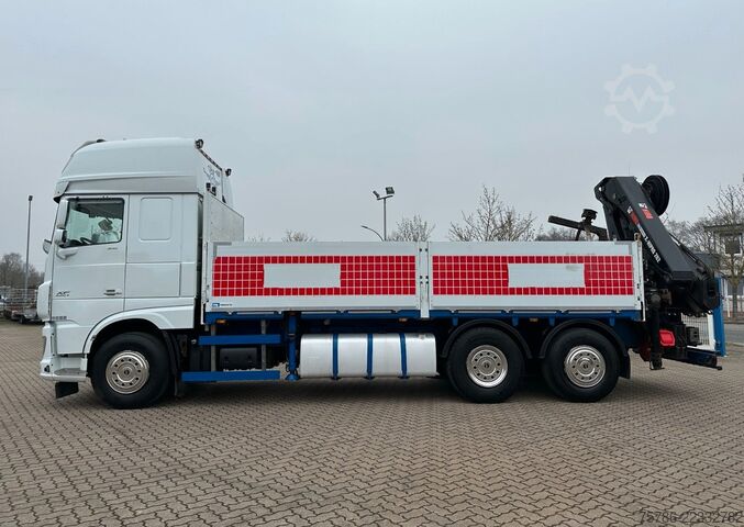 Kuorma-autoon asennettu nosturi DAF XF 510 LL/ Retarder/ Hiab 262 E-8+Funk+5+6 Kreis