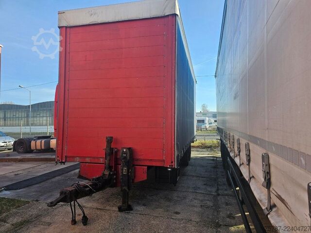 شاحنة بمسطحة ومشمع SCANIA G410 Volumen, Edscha, Hubdach+Tandemhänger
