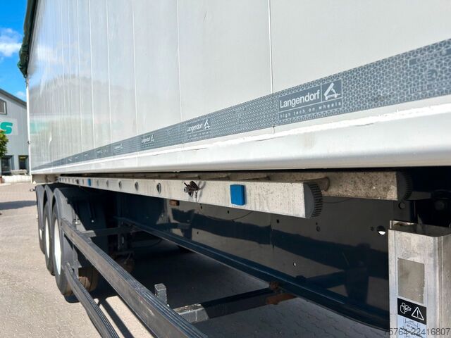 Tipper semitrailer LANGENDORF 52,5m³ Kippauflieger / Kombitür / 2x Schieber