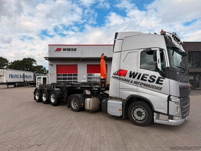 Semirremolque volquete  WIESE 3-Achs Abrollkipper Hakenlift