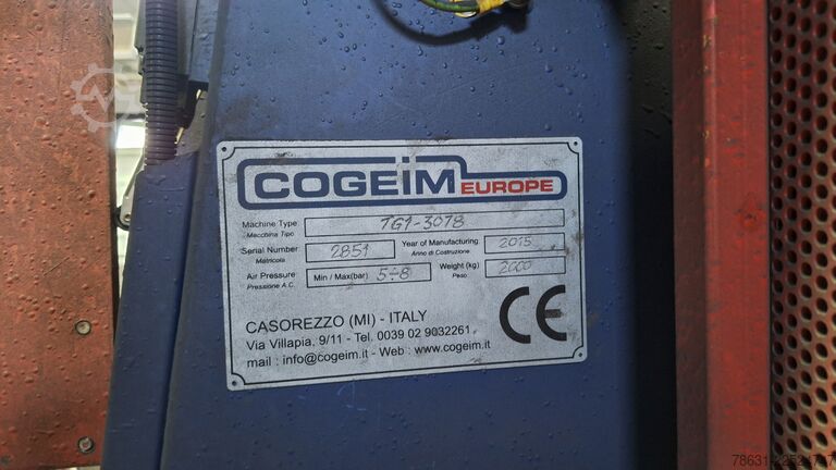 Trommelstrahlanlage mit Gummiband COGEIM TG1